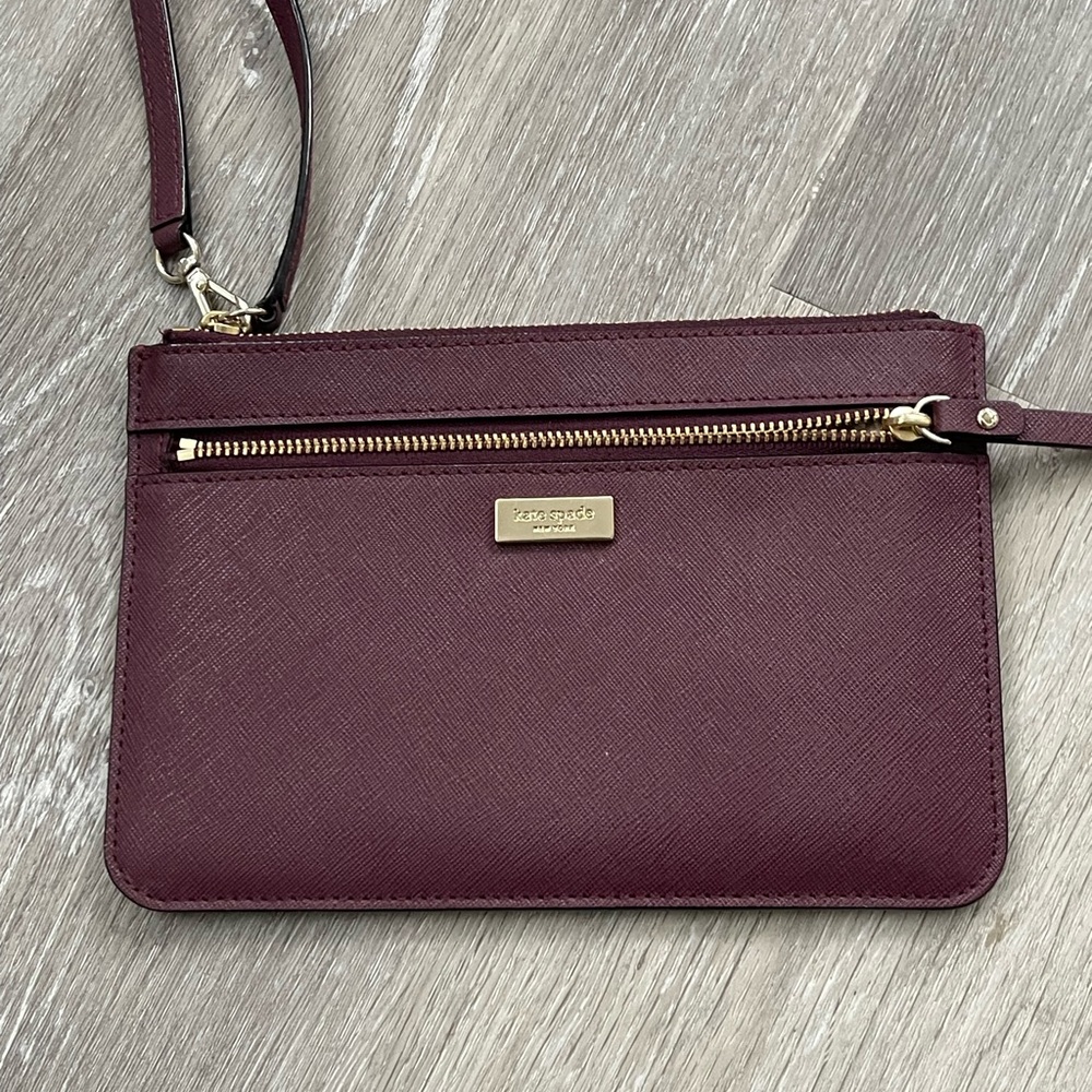 Kate Spade Tinie Laurel Way Leather Wristlet